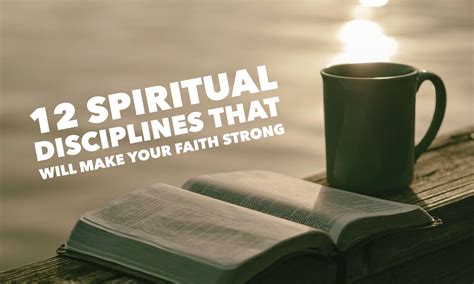 Our church has many resources to aid us on this journey. . What are the 12 spiritual disciplines